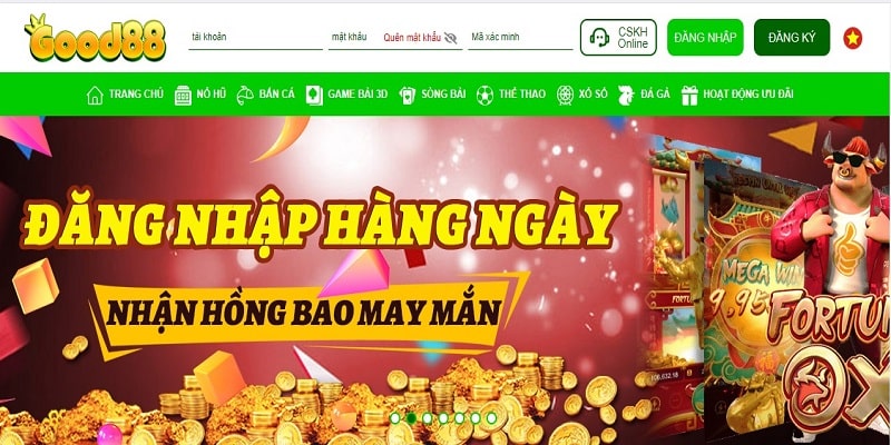 Good88 mở ra cơ hội cá cược trực tuyến hấp dẫn cho người chơi